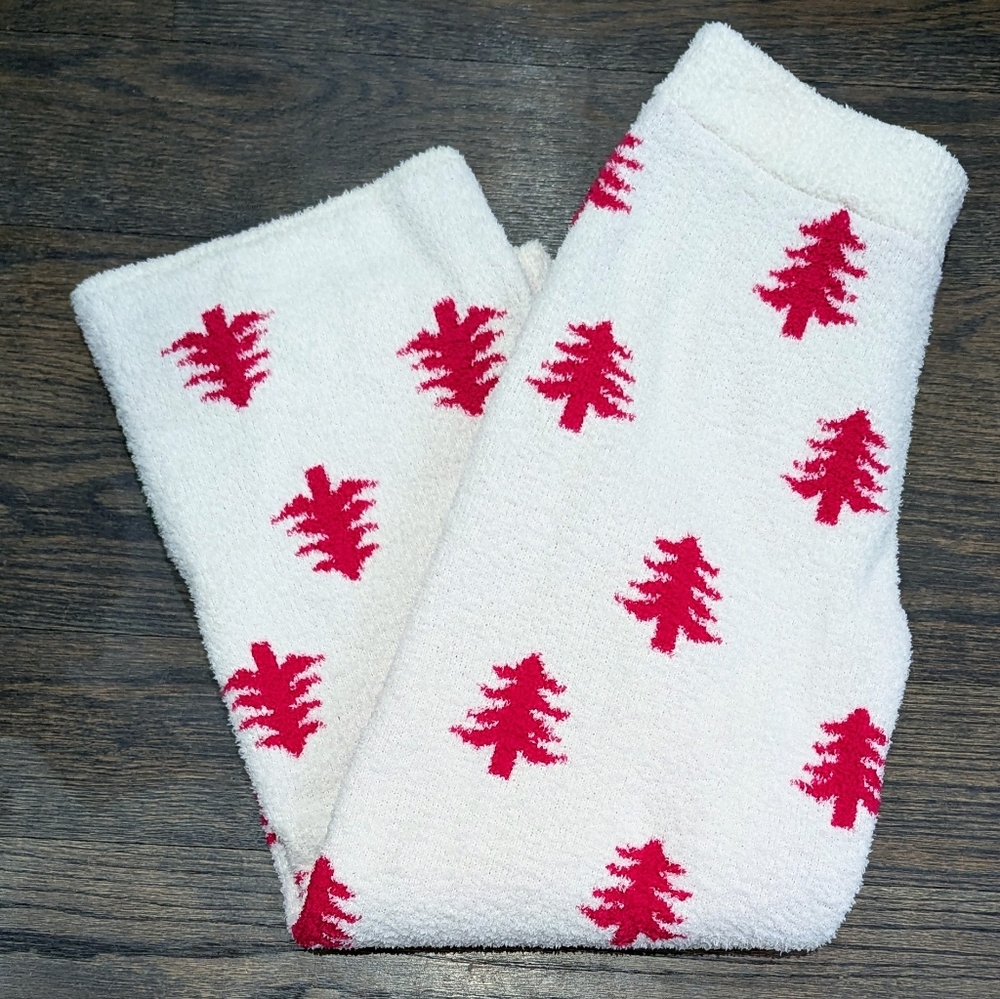 New Cupcakes and Cashmere Dark Hot Pinm Christmas Tree Cozy Lounge Pant Pajamas